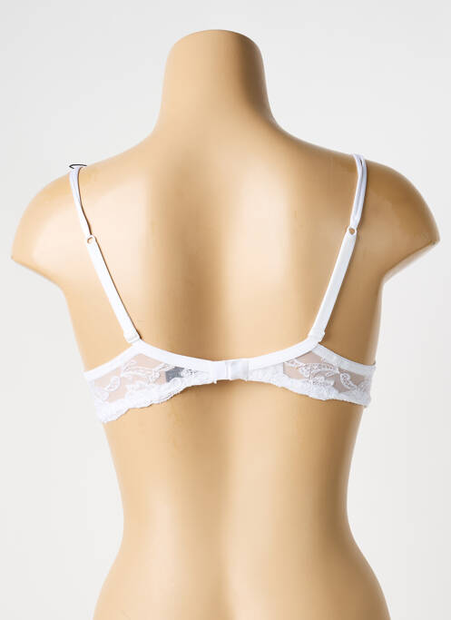 Top/caraco tissage satiné blanc AMBRA femme