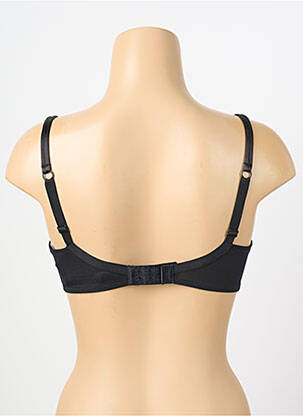 Soutien-gorge tissage dentelle haut soutien-gorge avec mousse de rembourrage amovible noir AMBRA femme