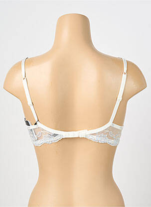 Soutien-gorge broderie haut soutien-gorge avec mousse de rembourrage amovible blanc AMBRA femme
