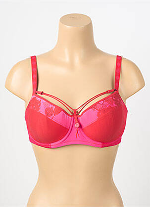 Soutien-gorge effet matière satinée haut soutien-gorge moulé rose MARLIES DEKKERS femme