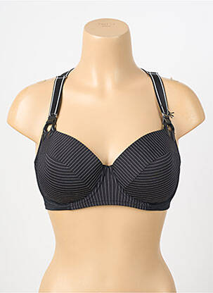 Soutien-gorge effet matière satinée haut soutien-gorge moulé noir MARLIES DEKKERS femme