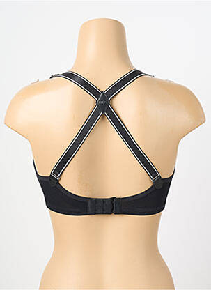 Soutien-gorge effet matière satinée haut soutien-gorge moulé noir MARLIES DEKKERS femme