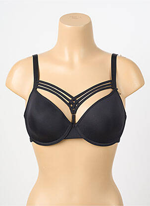 Soutien-gorge effet matière satinée haut soutien-gorge moulé noir MARLIES DEKKERS femme