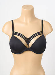 Soutien-gorge effet matière satinée haut soutien-gorge moulé noir MARLIES DEKKERS femme
