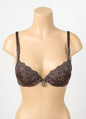 Soutien-gorge haut soutien-gorge push-up haut soutien-gorge push-up marron AMBRA femme