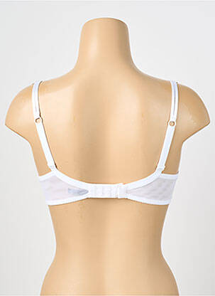 Soutien-gorge broderie haut soutien-gorge avec mousse de rembourrage amovible blanc AMBRA femme