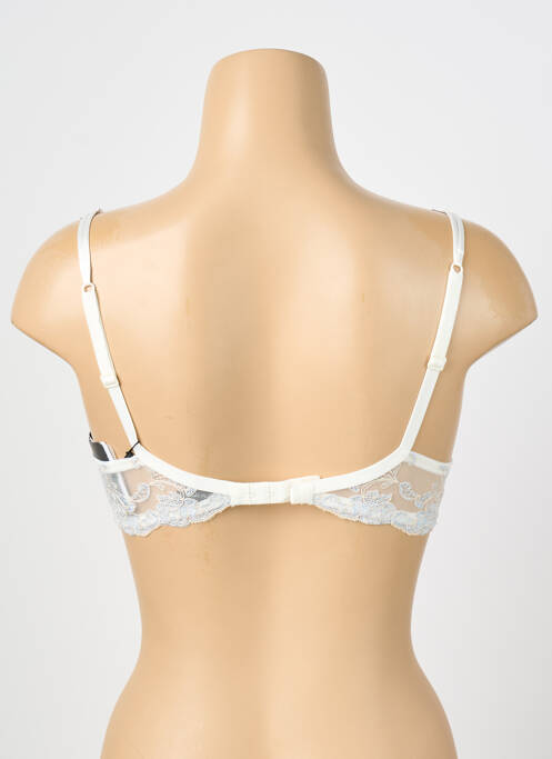 Soutien-gorge broderie haut soutien-gorge avec mousse de rembourrage amovible blanc AMBRA femme