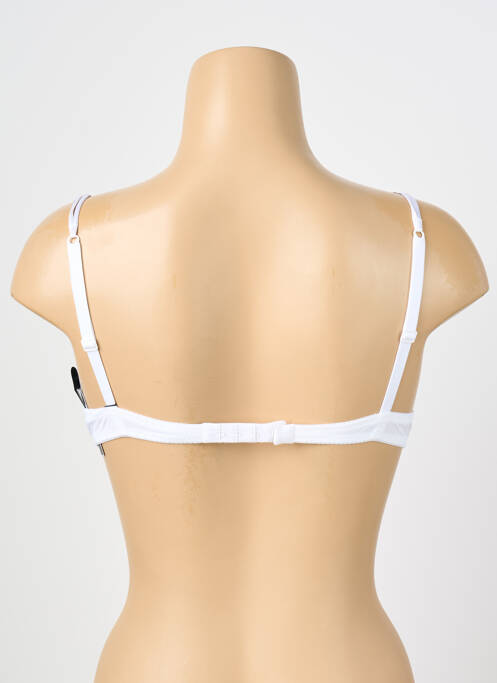 Soutien-gorge effet matière satinée haut soutien-gorge push-up blanc AMBRA femme