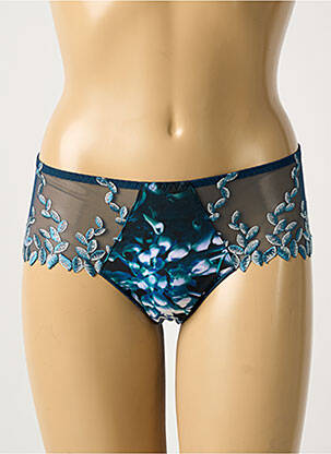 Shorty broderie bleu SECRET D'EVA femme