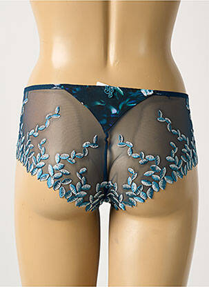 Shorty broderie bleu SECRET D'EVA femme