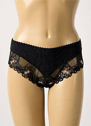 Shorty tulle transparent noir LOUISA BRACQ femme