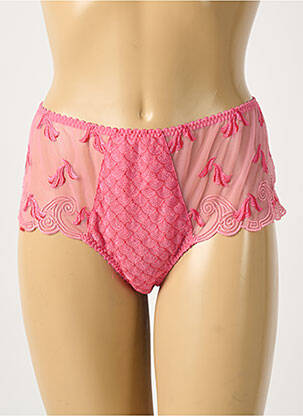 Shorty broderie rose SECRET D'EVA femme