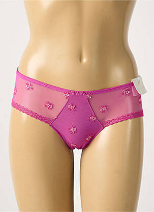 Shorty broderie violet LOUISA BRACQ femme