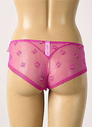 Shorty broderie violet LOUISA BRACQ femme