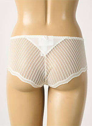 Shorty effet matière satinée blanc LOUISA BRACQ femme