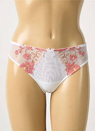 Tanga broderie blanc AMBRA femme
