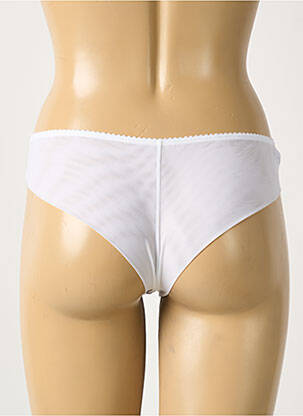 Tanga broderie blanc AMBRA femme
