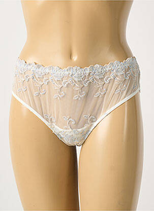 Tanga broderie blanc AMBRA femme