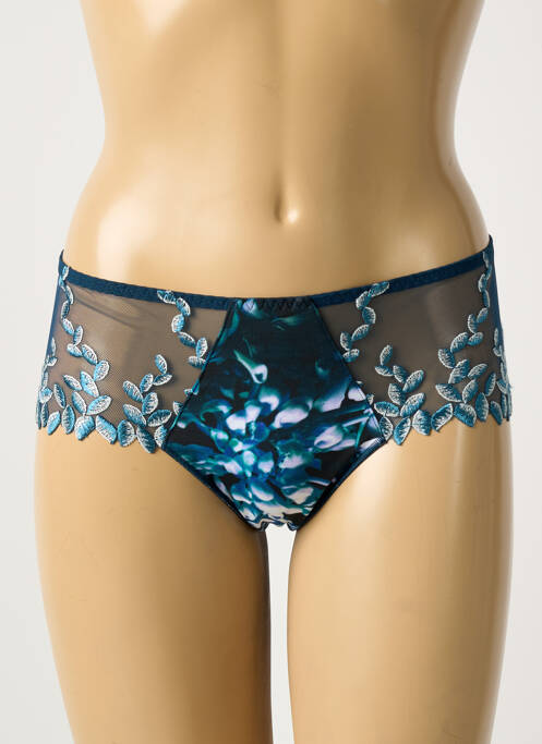 Shorty broderie bleu SECRET D'EVA femme