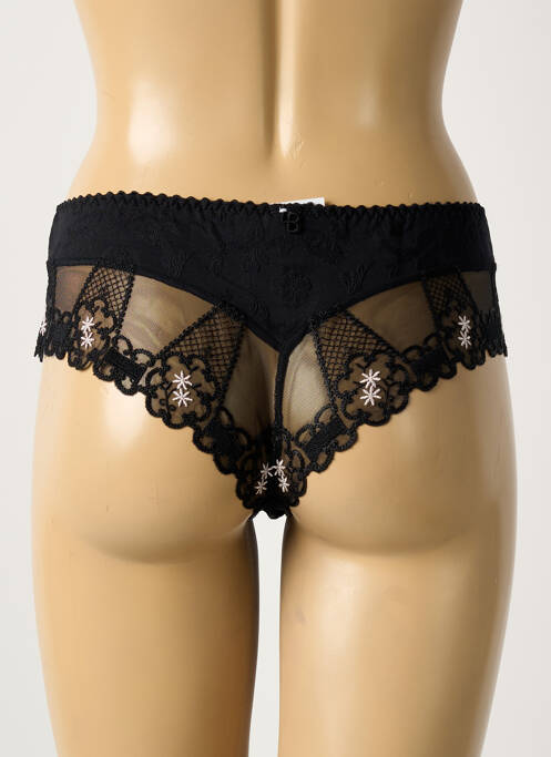 Shorty bi-matiére noir LOUISA BRACQ femme