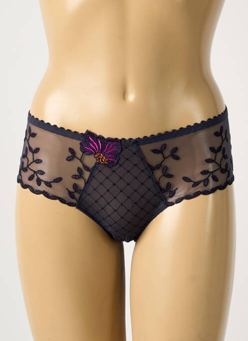 Shorty broderie bleu LOUISA BRACQ femme