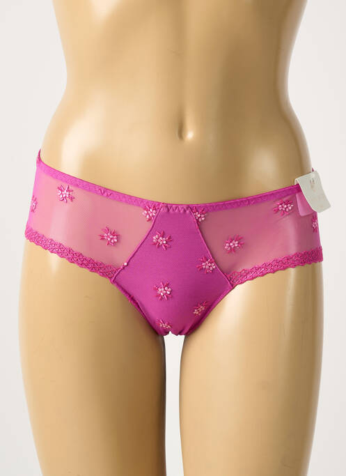 Shorty broderie violet LOUISA BRACQ femme