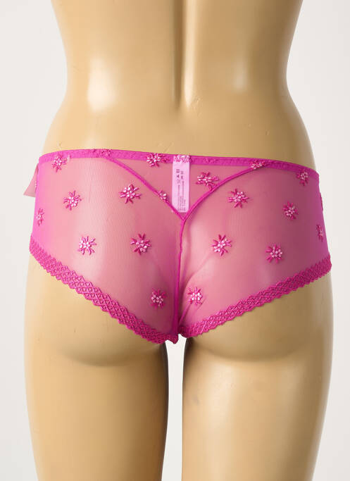 Shorty broderie violet LOUISA BRACQ femme