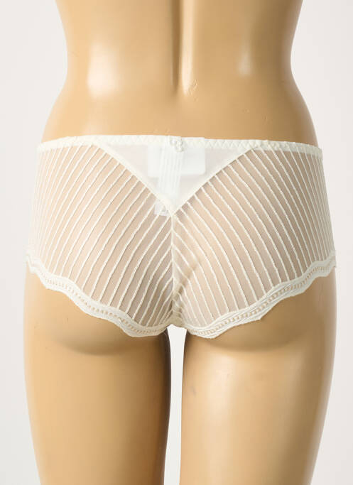 Shorty effet matière satinée blanc LOUISA BRACQ femme