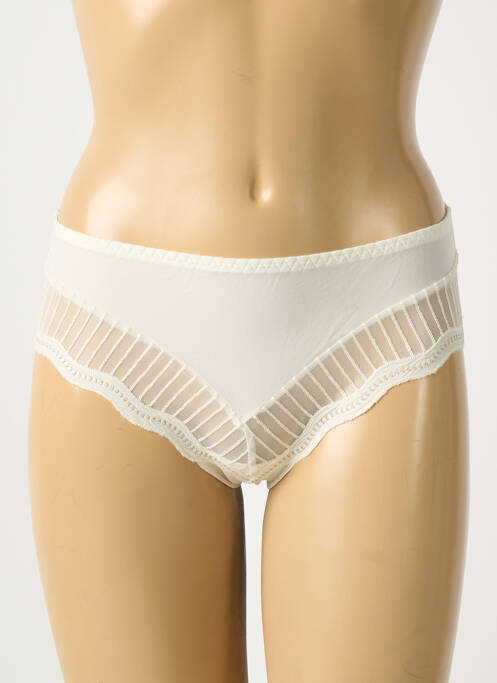 Shorty bi-matiére blanc LOUISA BRACQ femme