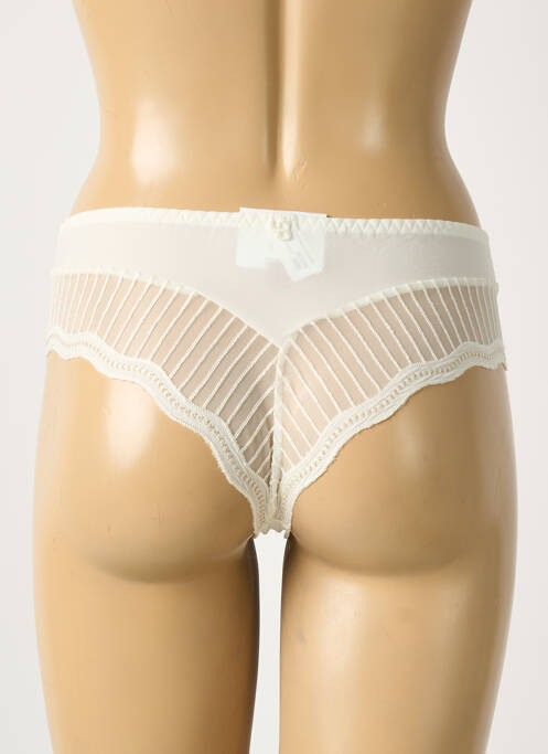Shorty bi-matiére blanc LOUISA BRACQ femme