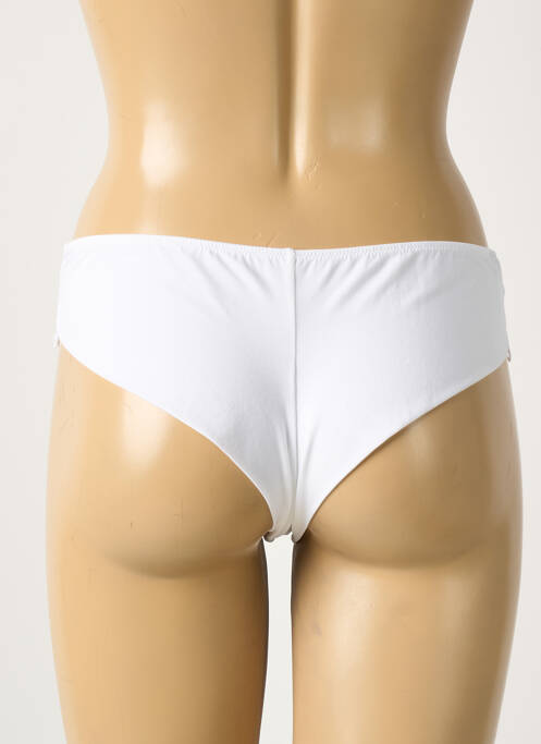 Tanga stretch blanc AMBRA femme