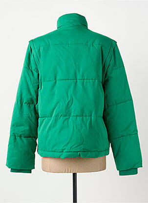 Doudoune poches sans capuche vert ELORA femme