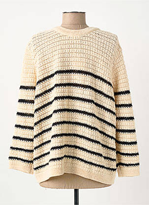 Gilet manches longues manches 3/4 beige ELORA femme