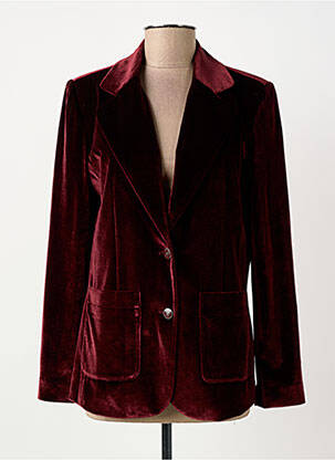 Blazer poches rouge ELORA femme