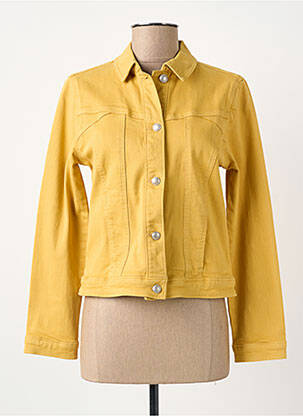 Veste casual poches jaune ELORA femme