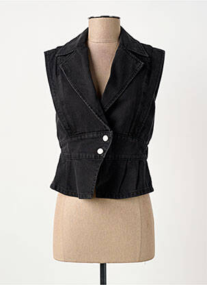 Gilet sans manche coupe cintrée noir ELORA femme
