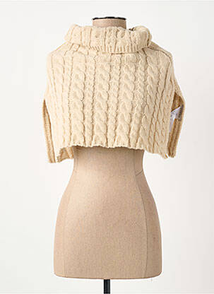 Col / tour de cou coutures renforcées beige ELORA femme