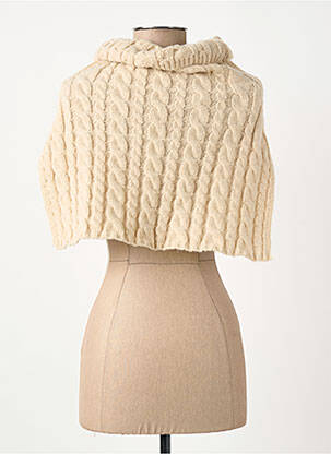 Col / tour de cou coutures renforcées beige ELORA femme