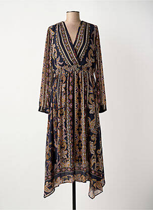 Robe longue bleu ELORA femme