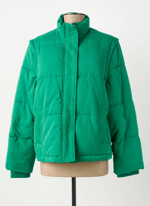 Doudoune poches sans capuche vert ELORA femme
