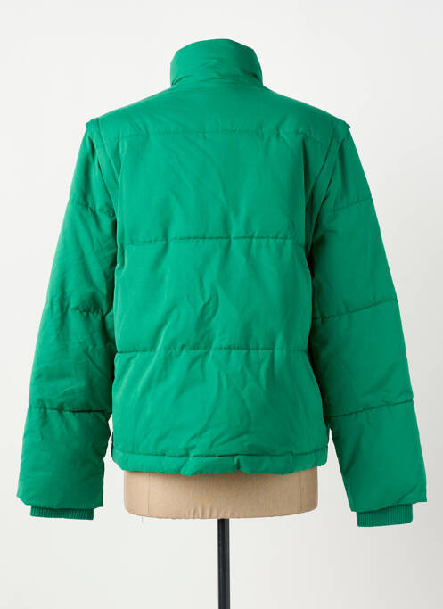 Doudoune poches sans capuche vert ELORA femme