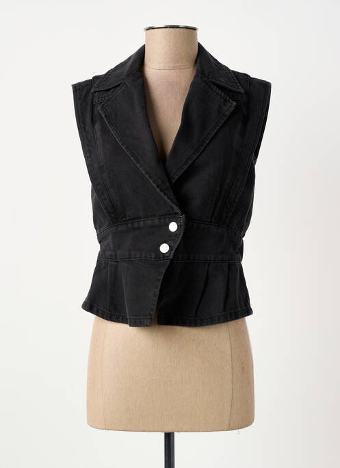 Gilet sans manche coupe cintrée noir ELORA femme