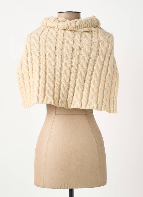 Col / tour de cou coutures renforcées beige ELORA femme