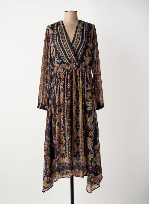 Robe longue bleu ELORA femme