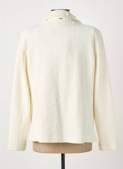 Veste simili cuir beige ELORA femme