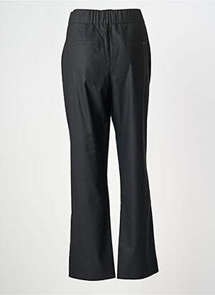 Pantalon droit stretch taille normale noir ELORA femme
