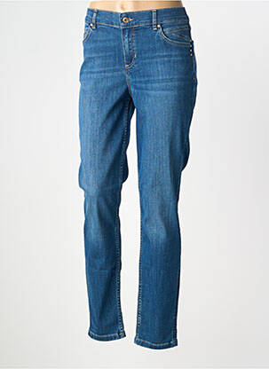 Jeans coupe slim stretch taille normale bleu ELORA femme