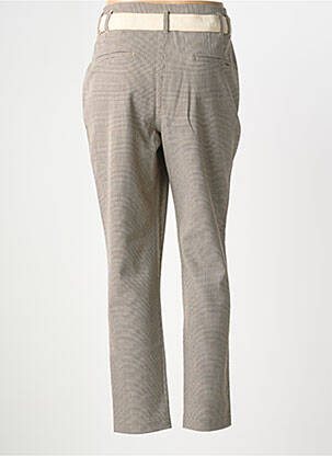 Pantalon slim stretch taille normale beige ELORA femme