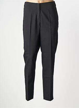 Pantalon droit stretch taille normale noir ELORA femme