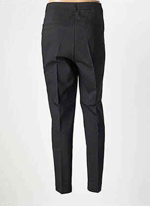 Pantalon droit stretch taille normale noir ELORA femme